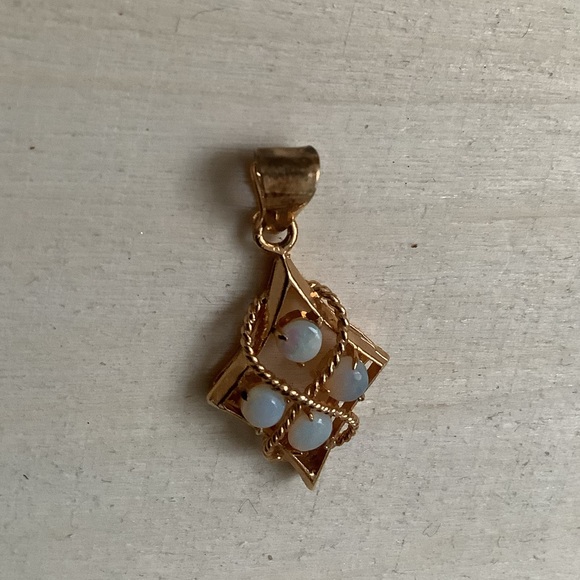 New vintage Opal pendant charm - Picture 6 of 14